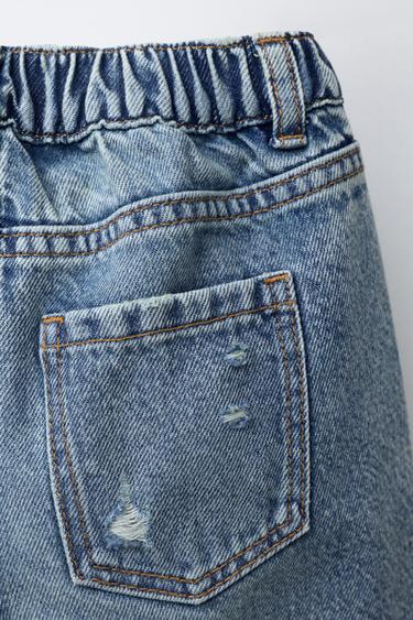 HEART WIDE-LEG JEANS - Blue by Zara - Image 3