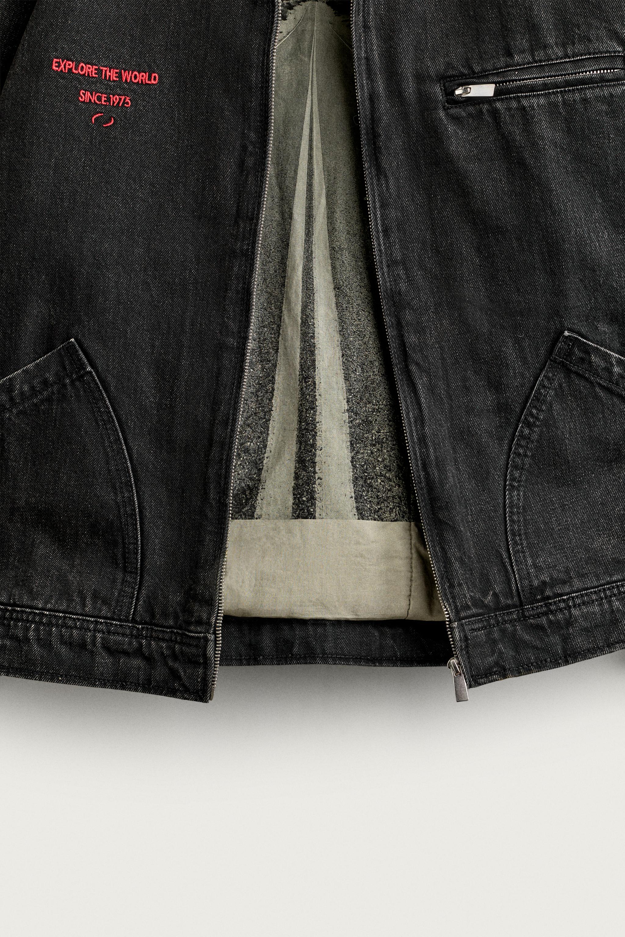 VESTE EN JEAN MATELASSÉE BRODÉE