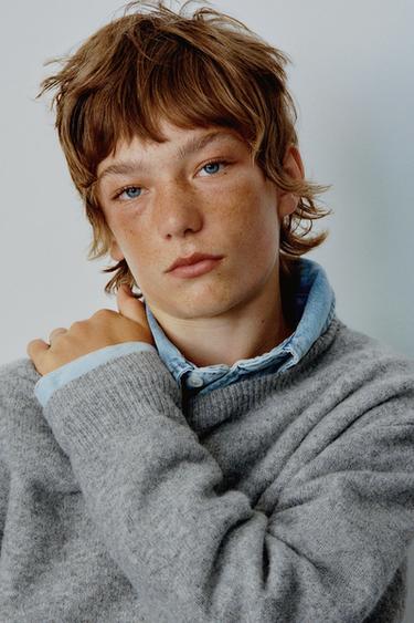 JERSEY PUNTO LISO - Gris de Zara