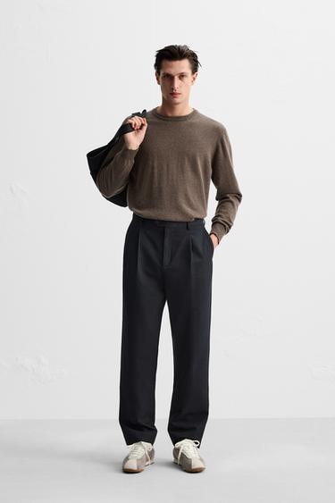 SUÉTER 100% CASHMERE - Marrom-vigoré da Zara - Imagem 0