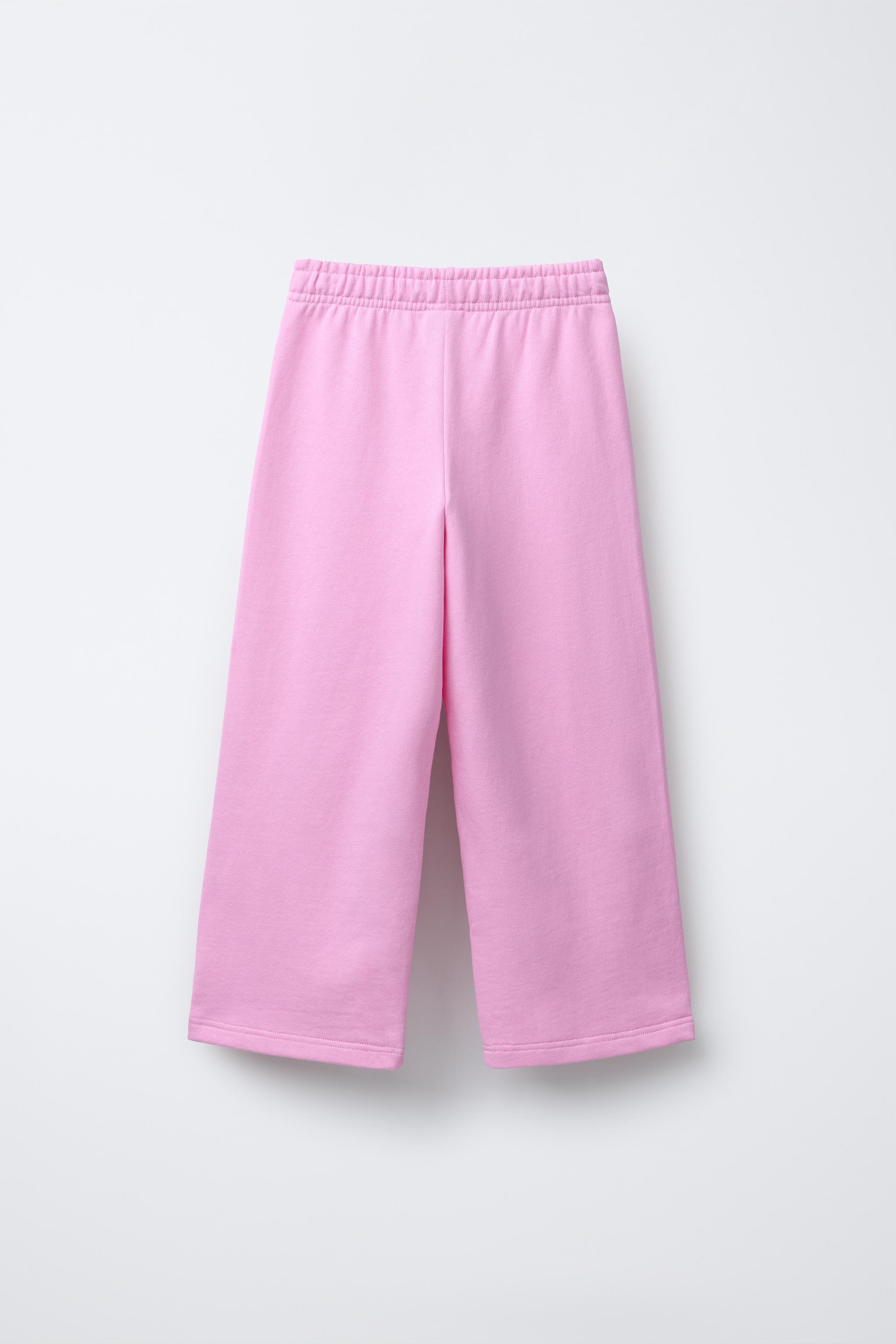 WIDE LEG VARSITY JOGGING PANTS - Light blue | ZARA United States