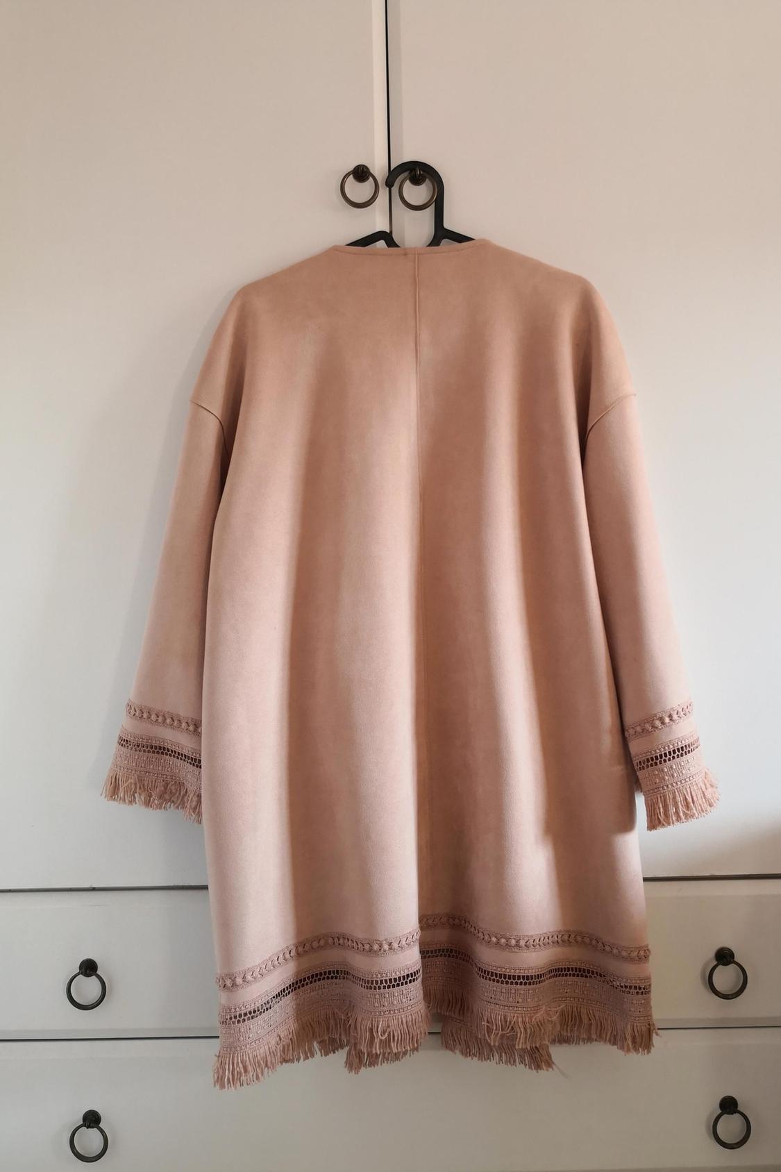 FRINGED FAUX SUEDE JACKET - Image 3