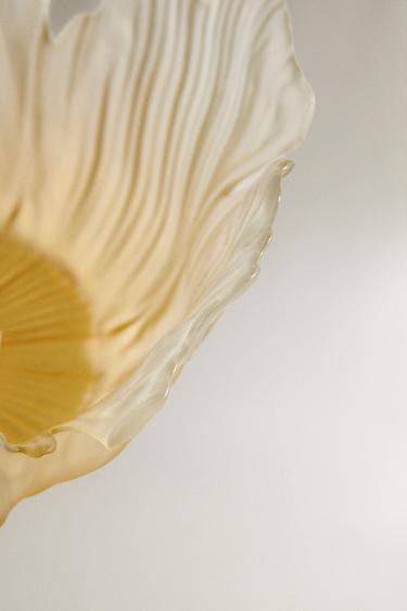 SALADIER EN VERRE FLEUR - Jaune de Zara - Image 2