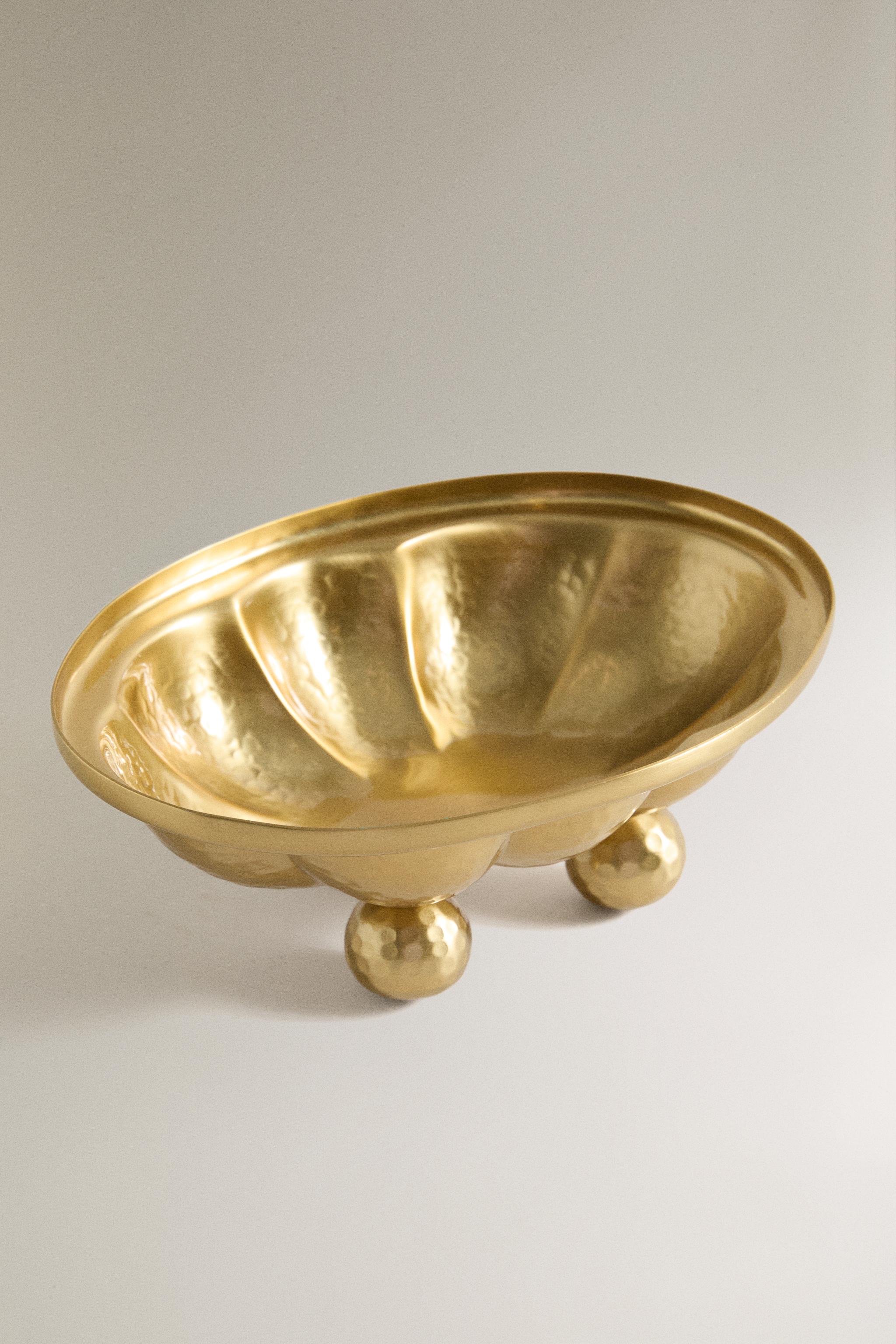 HAMMERED DECORATIVE BOWL | MARISA BERENSON — Golden