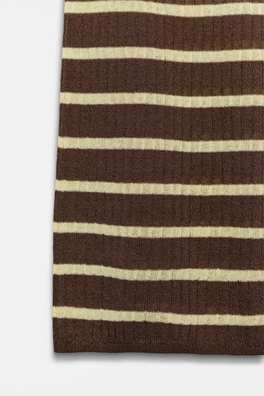 STRIPED TROUSERS - Brown by Zara - Image 5