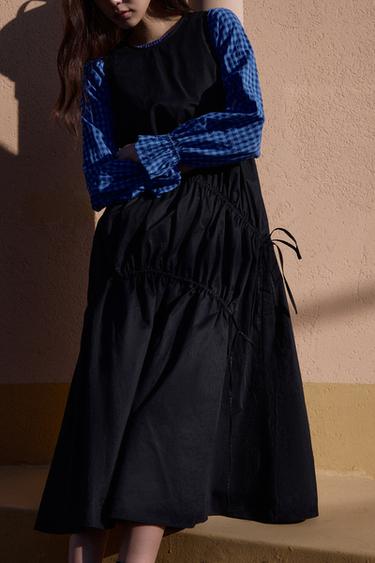 TRENCH COAT DRESS WITH TIES - Black by Zara