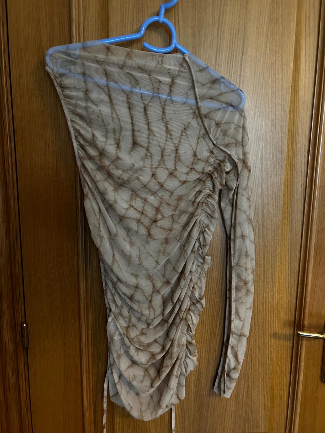 TULLE PRINTED ASYMMETRIC TOP - Image 6