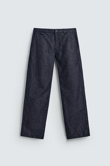 PANTALÓN REGULAR FIT LIGEROS - Azul / Índigo de Zara