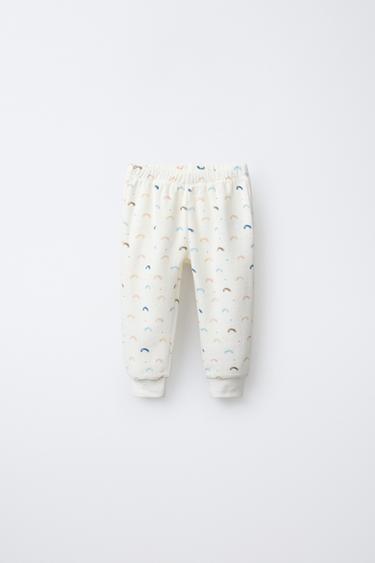 2-6 YEARS/ RAINBOW VELOUR PYJAMAS - Ecru de Zara - Image 3
