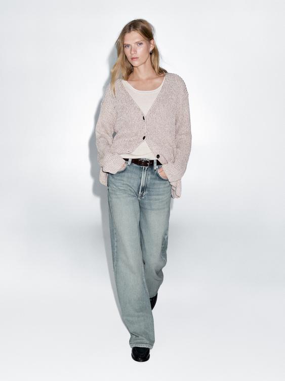 High-waist wide-leg jeans