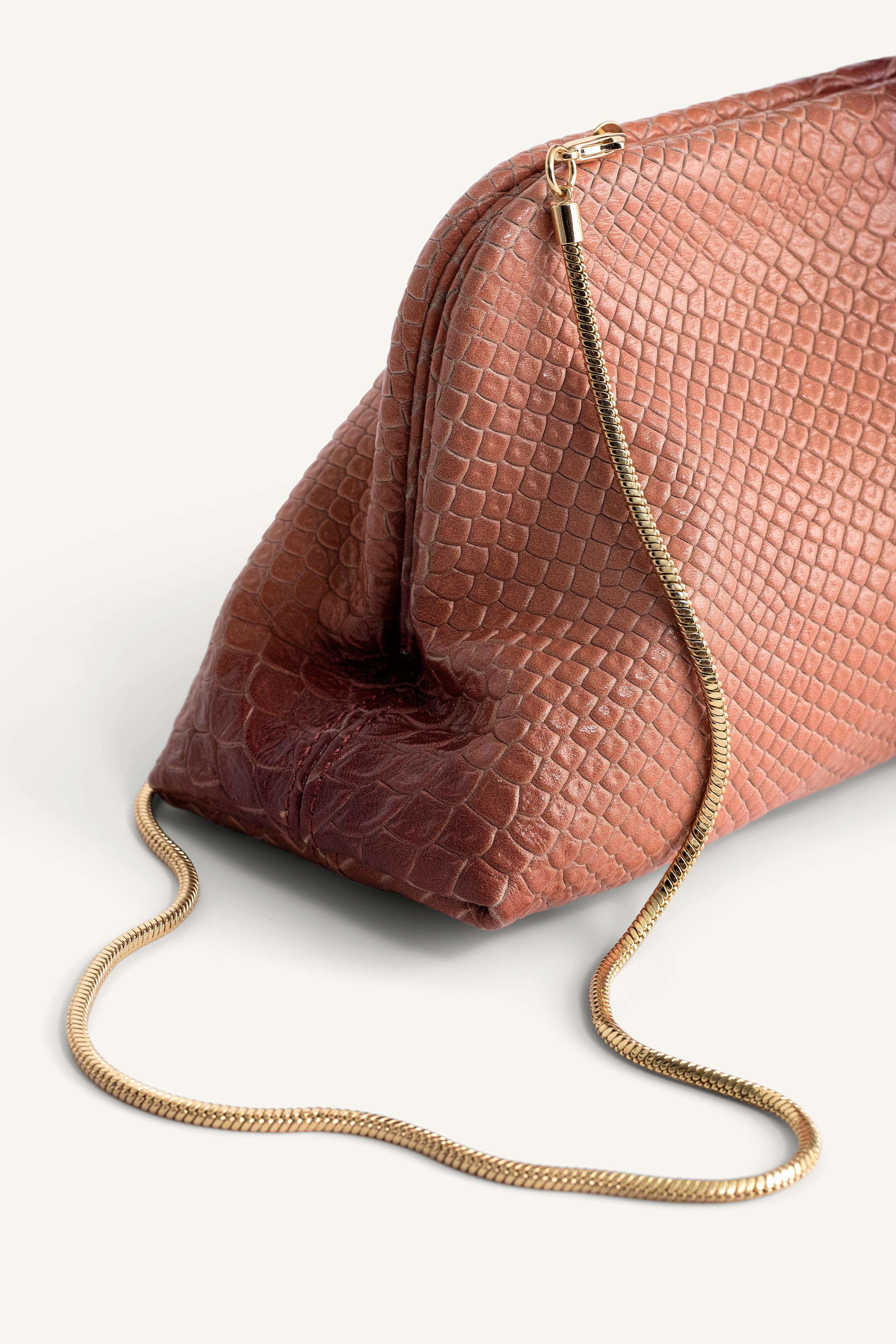 POCHETTE EN CUIR EFFET RELIEF ÉDITION LIMITÉE