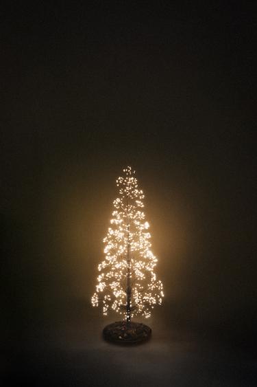 Zara LED LIGHT CHRISTMAS TREE (19.7") - Black