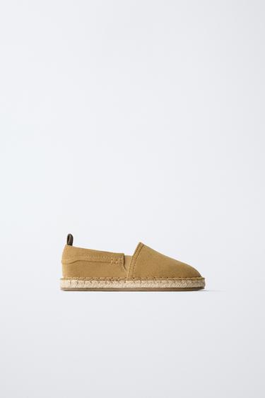 ЭСПАДРИЛЬИ ИЗ КОЖИ — РЫЖЕВАТО-КОРИЧНЕВЫЙ от Zara