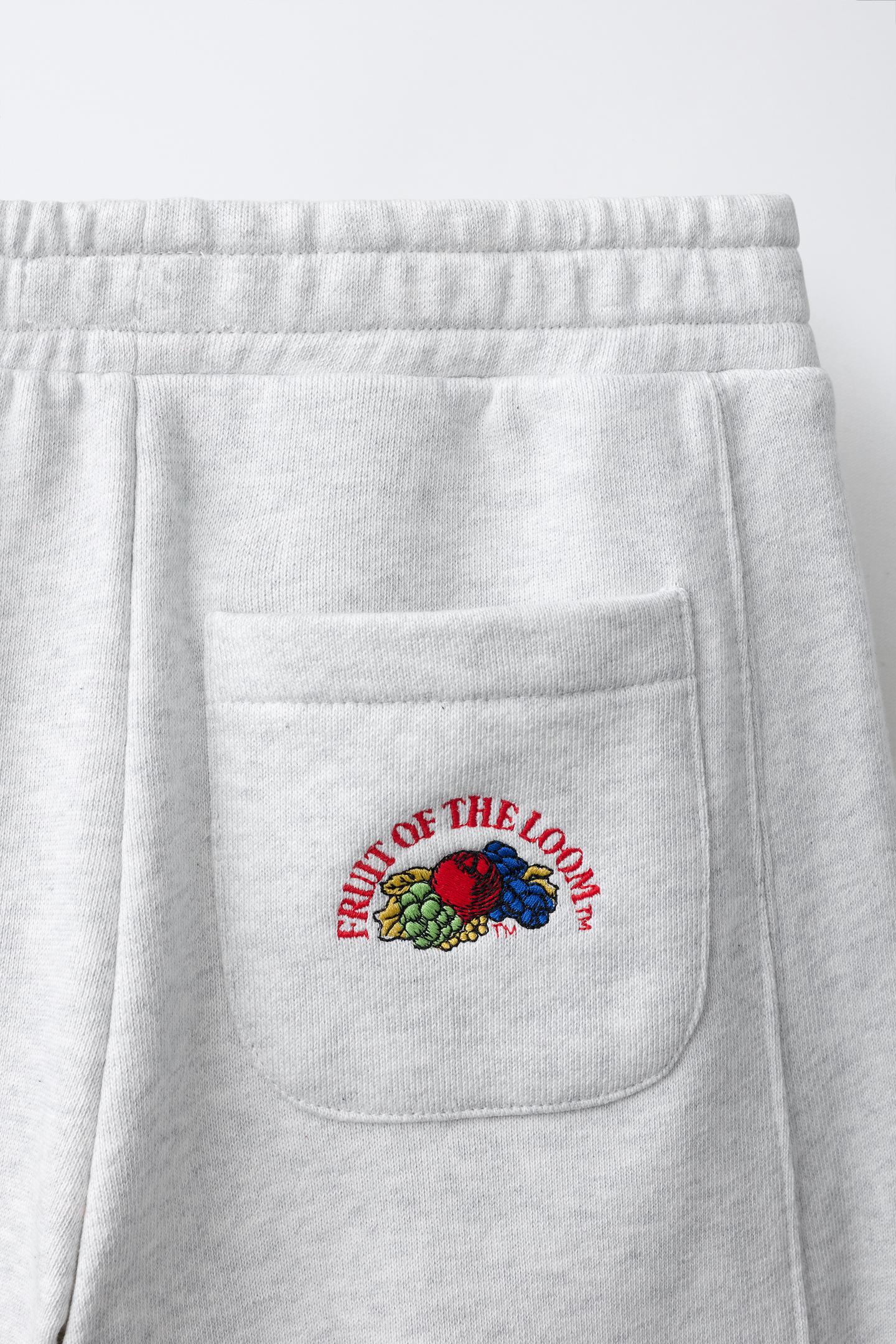 Детские брюки Zara Fruit OF the Loom™ Embroidered Balloon, цвет: Серый меланжевый — фото 4