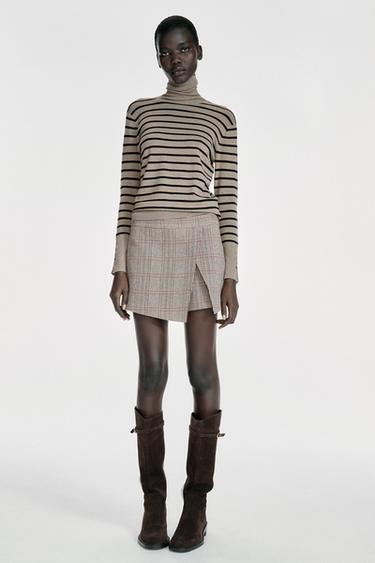 CHECK SKORT - Multicoloured by Zara