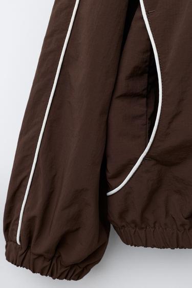 NYLON JACKET WITH CHAMPION ® X ZARA BAG - Brown by Zara - Image 3