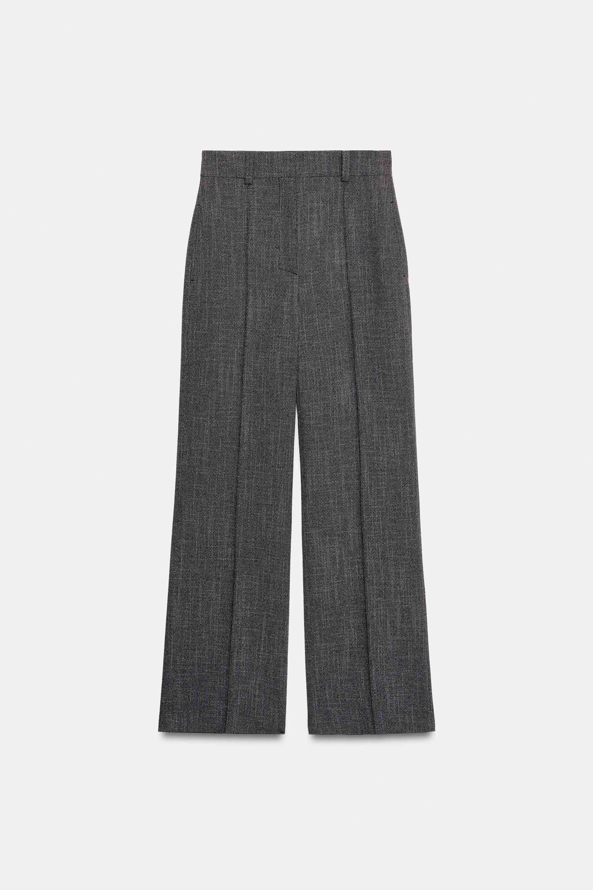 Женские брюки Zara ZW COLLECTION HIGH-RISE WIDE-LEG PANTS — фото 5