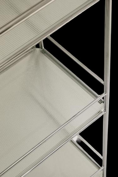 LAGERSCHRANK AUS STAHL UND GLAS - Grau von Zara