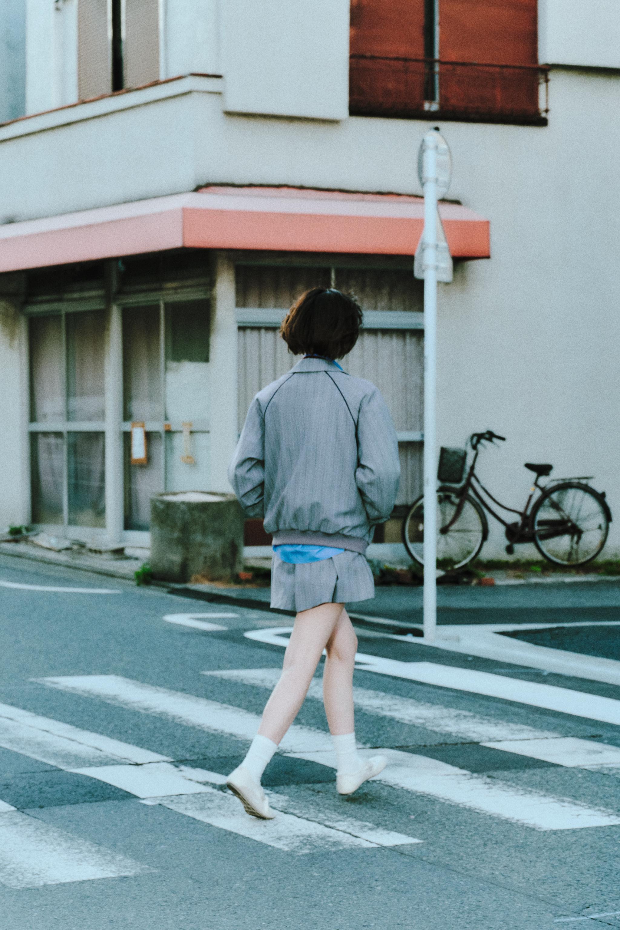 ストライプボンバージャケット - ミディアムグレー | ZARA Japan