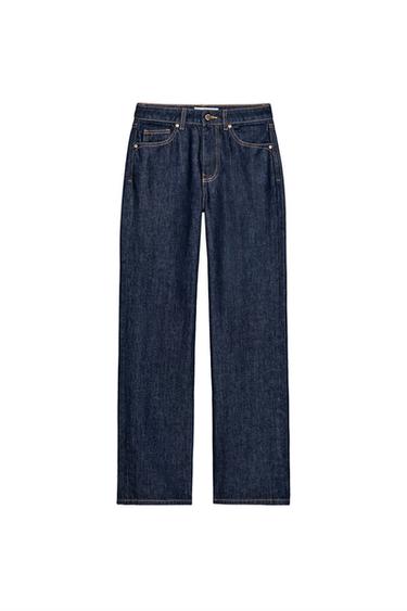 JEANS Z.03 STRAIGHT HIGH-WAIST LONG LENGTH - Blue by Zara