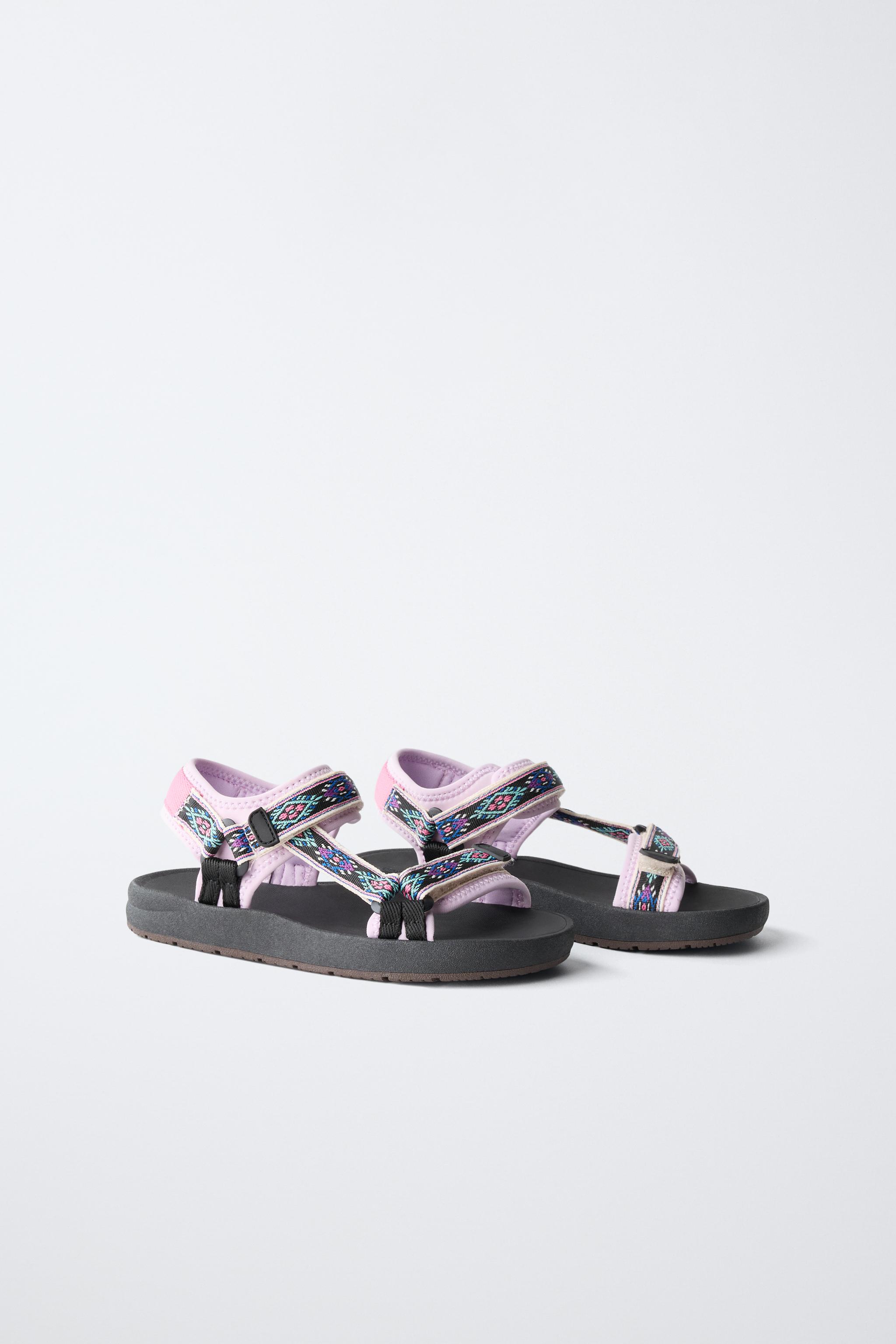 EMBROIDERED TECHNICAL SANDALS