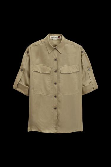 Zara PCKT SHRT 14 - Moss green - Image 0