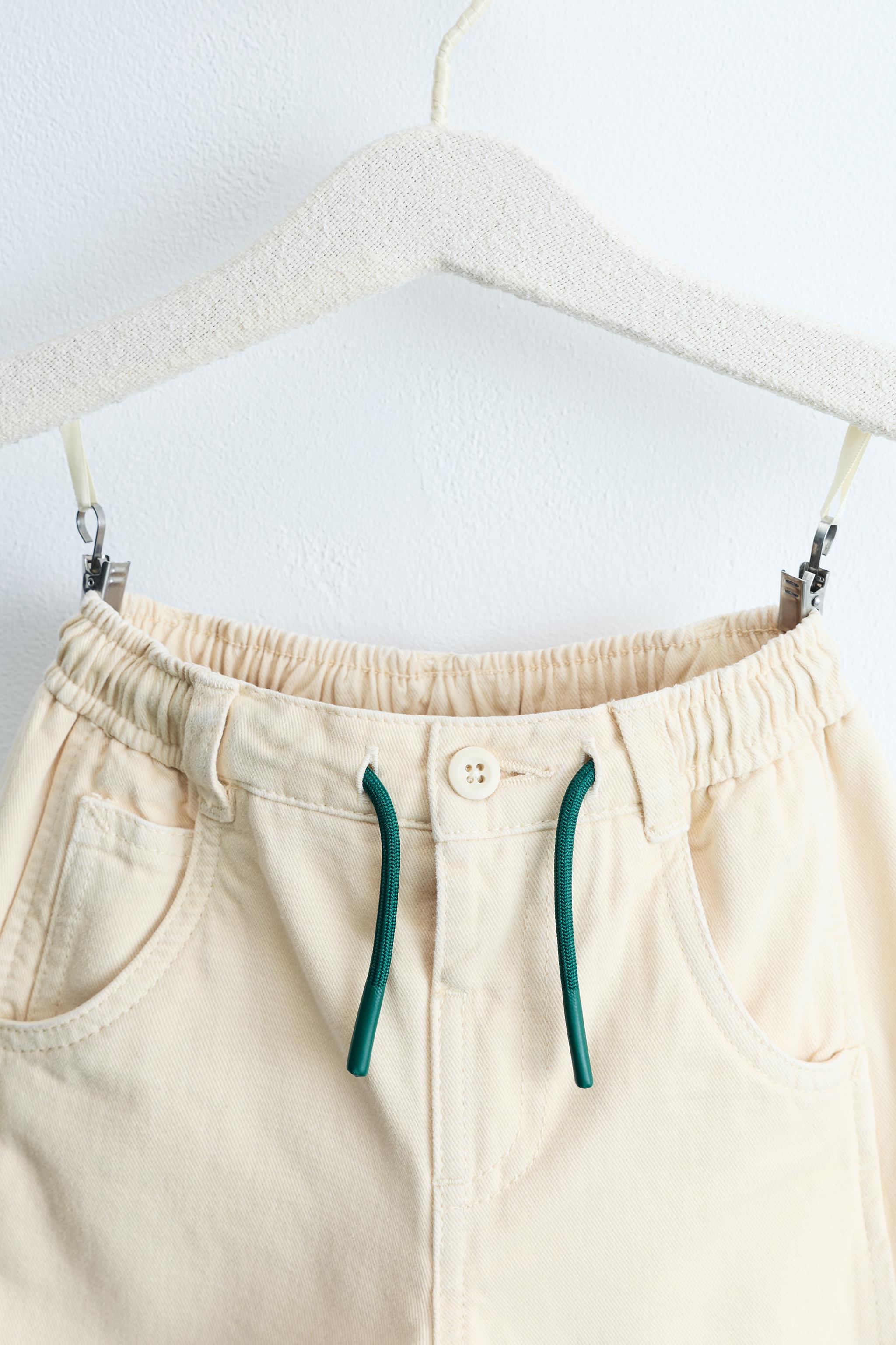 ZARA TIMELESS - PANTALON BALLON À CORDONS CONTRASTANTS
