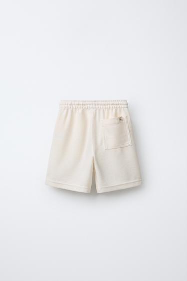 RUSTIC BERMUDA SHORTS - Ecru by Zara - Image 1