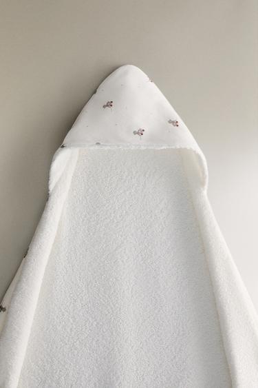 DUCKLING HOODED BABY TOWEL - Oyster-white by Zara - Image 0