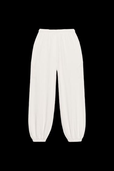 JOGGER TROUSERS WITH POCKETS - Ecru by Zara