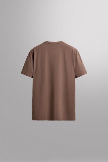 CAMISETA TÉCNICA BÁSICA - Rosa tiza de Zara