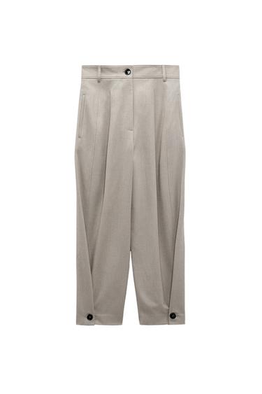 CARROT FIT TROUSERS WITH DARTS DETAIL