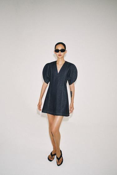 ДЖИНСОВОЕ ПЛАТЬЕ — ZW COLLECTION — СИНИЙ от Zara — изображение 0