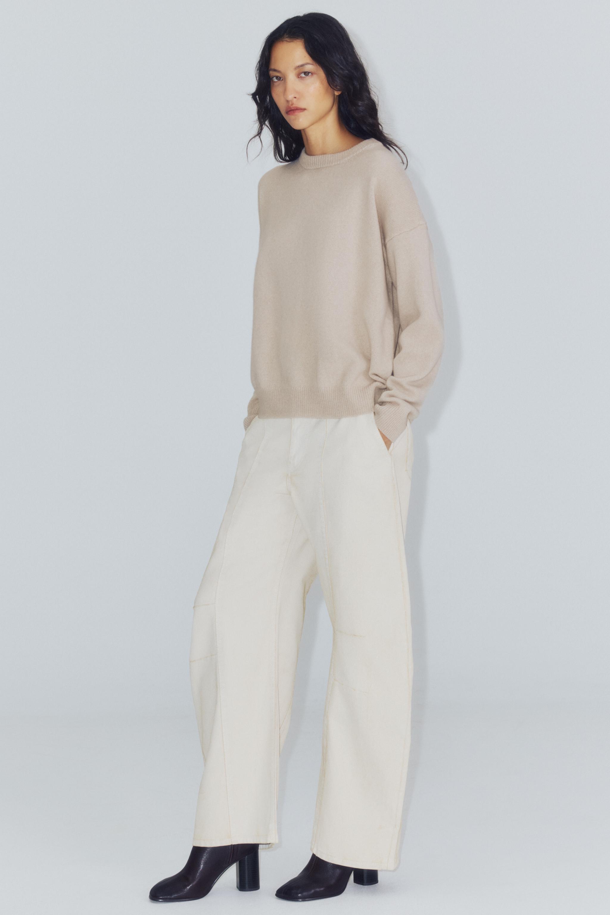 BASIC CASHMERE AND WOOL SWEATER