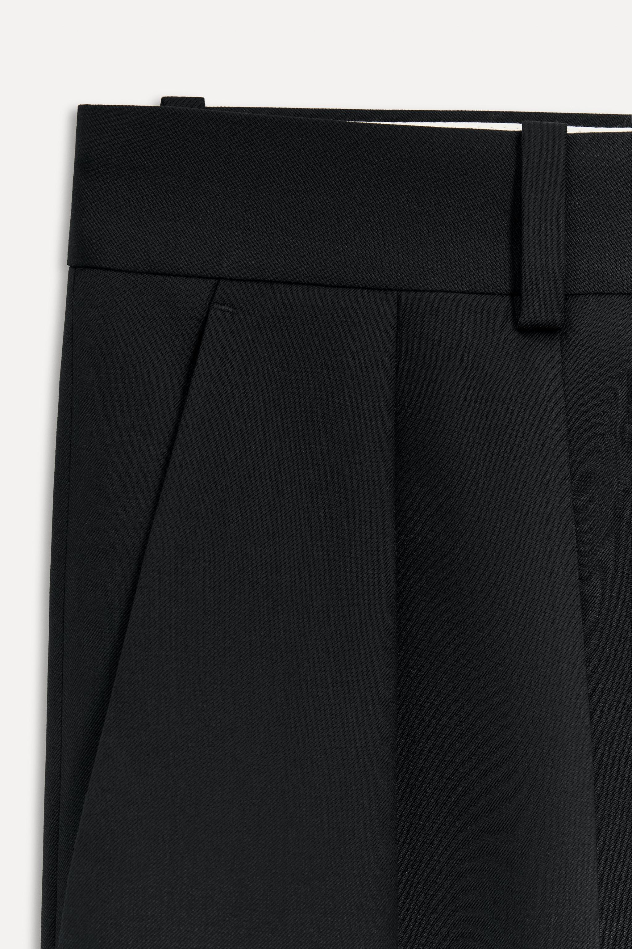 ウール ダーツパンツ 50TH ANNIVERSARY - ブラック | ZARA Japan