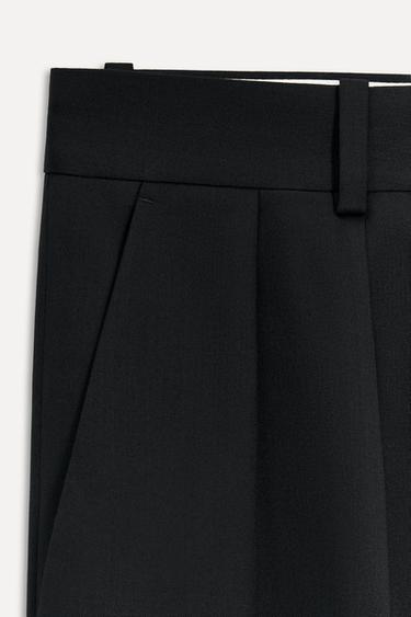 WOOL BLEND TROUSERS WITH DARTS 50TH ANNIVERSARY - Black by Zara - Image 4