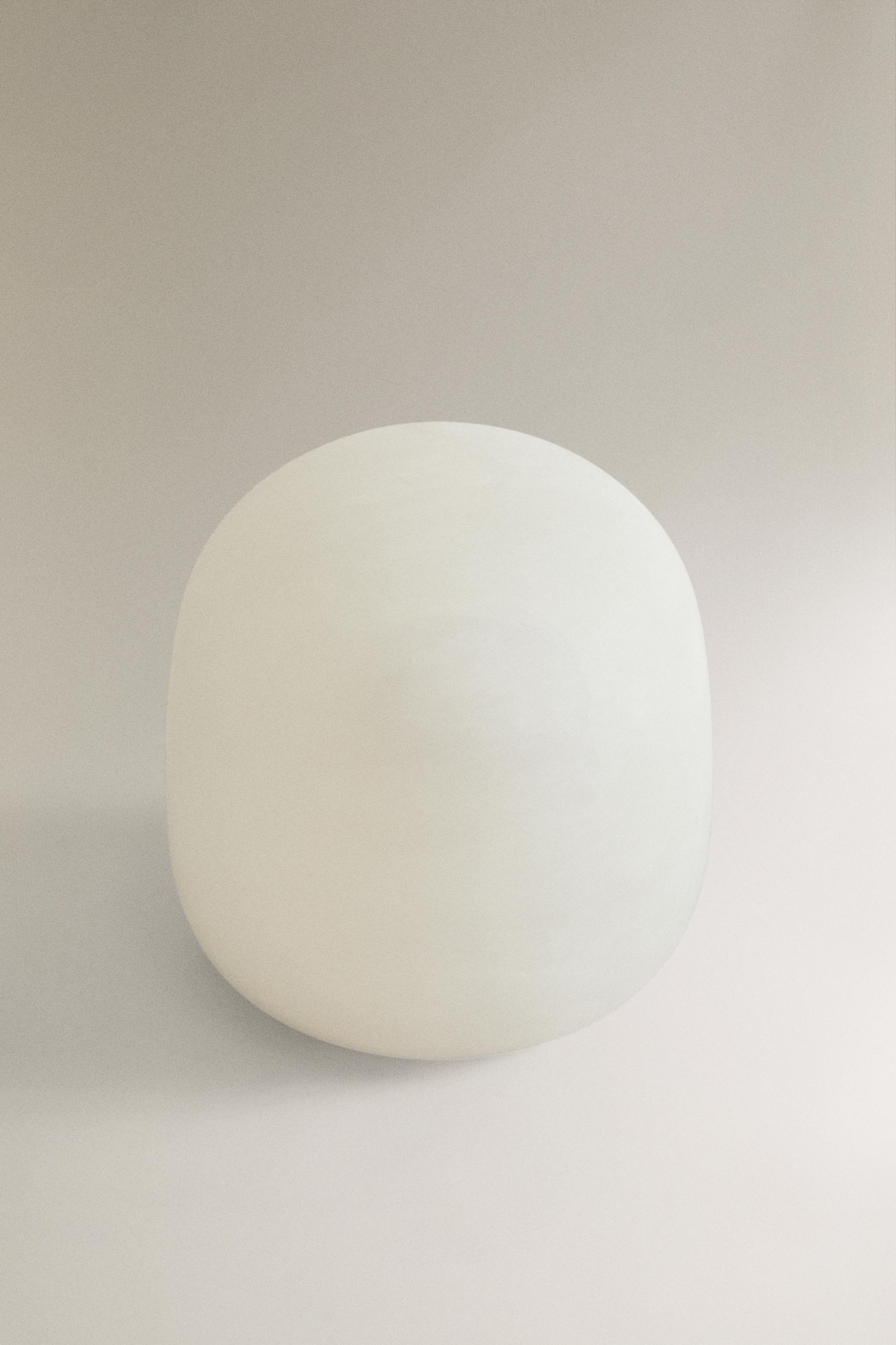 Semi-Oval Alabaster Table Lamp - Elegant & Unique