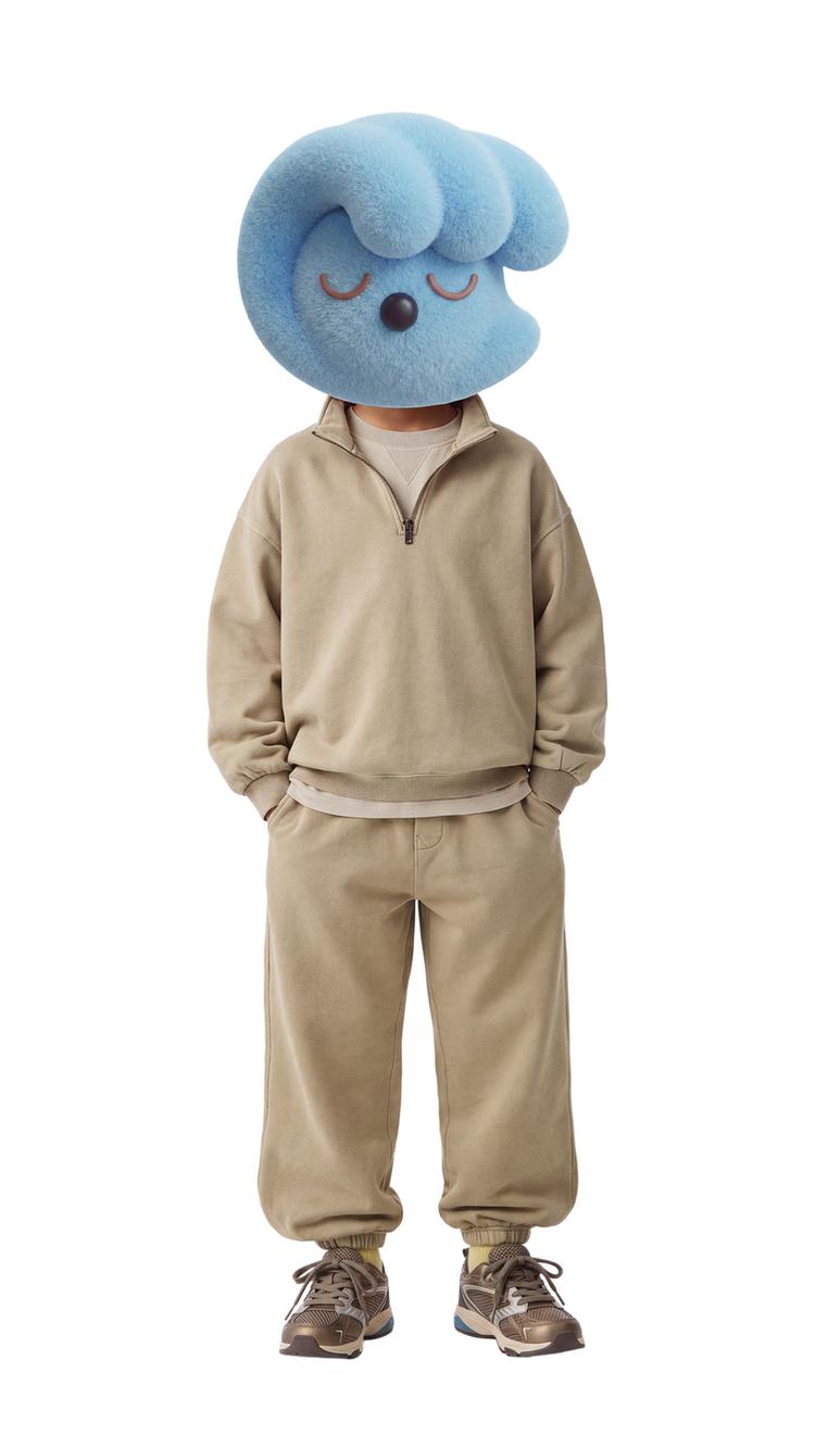 Sudadera lisa cremallera