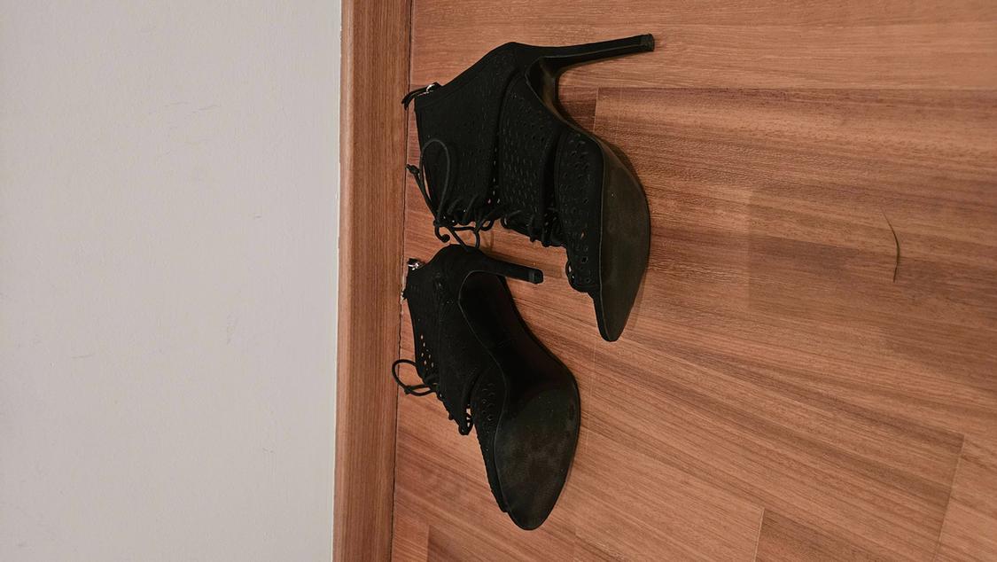 TIED WRAPAROUND HIGH-HEEL SANDALS - Image 7