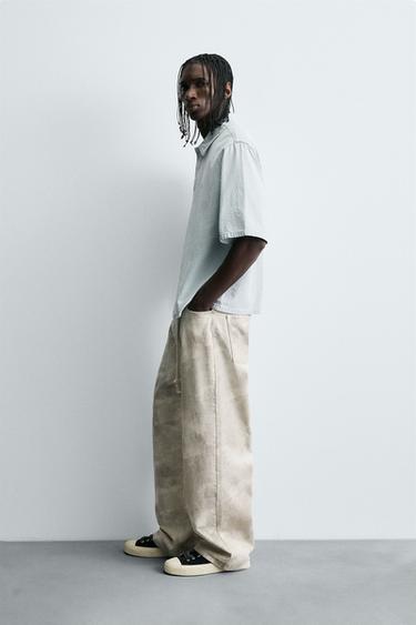 BAGGY FIT JEANS - Printed by Zara - Image 3