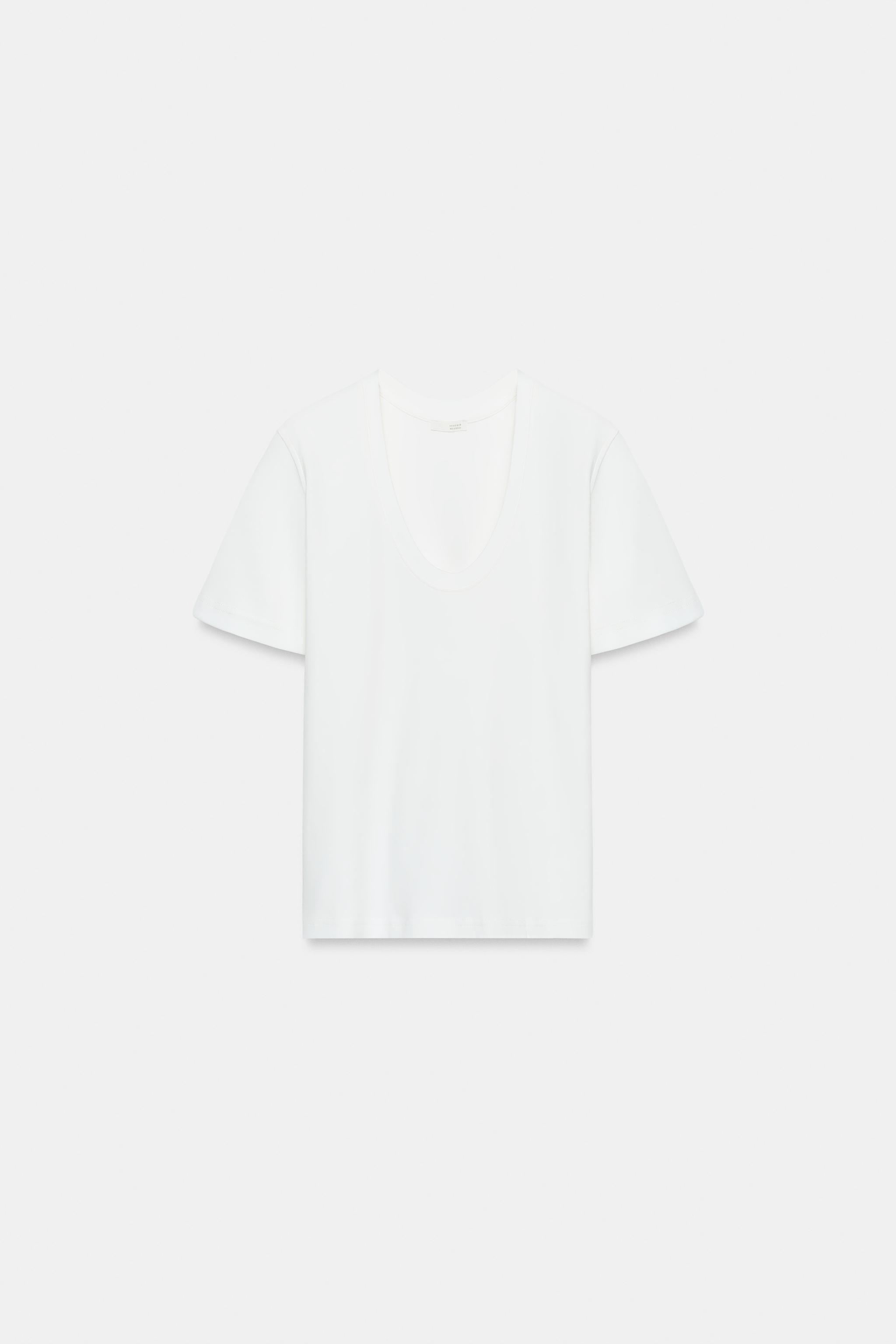 INTERLOK KISA KOLLU T-SHIRT - Görsel 8