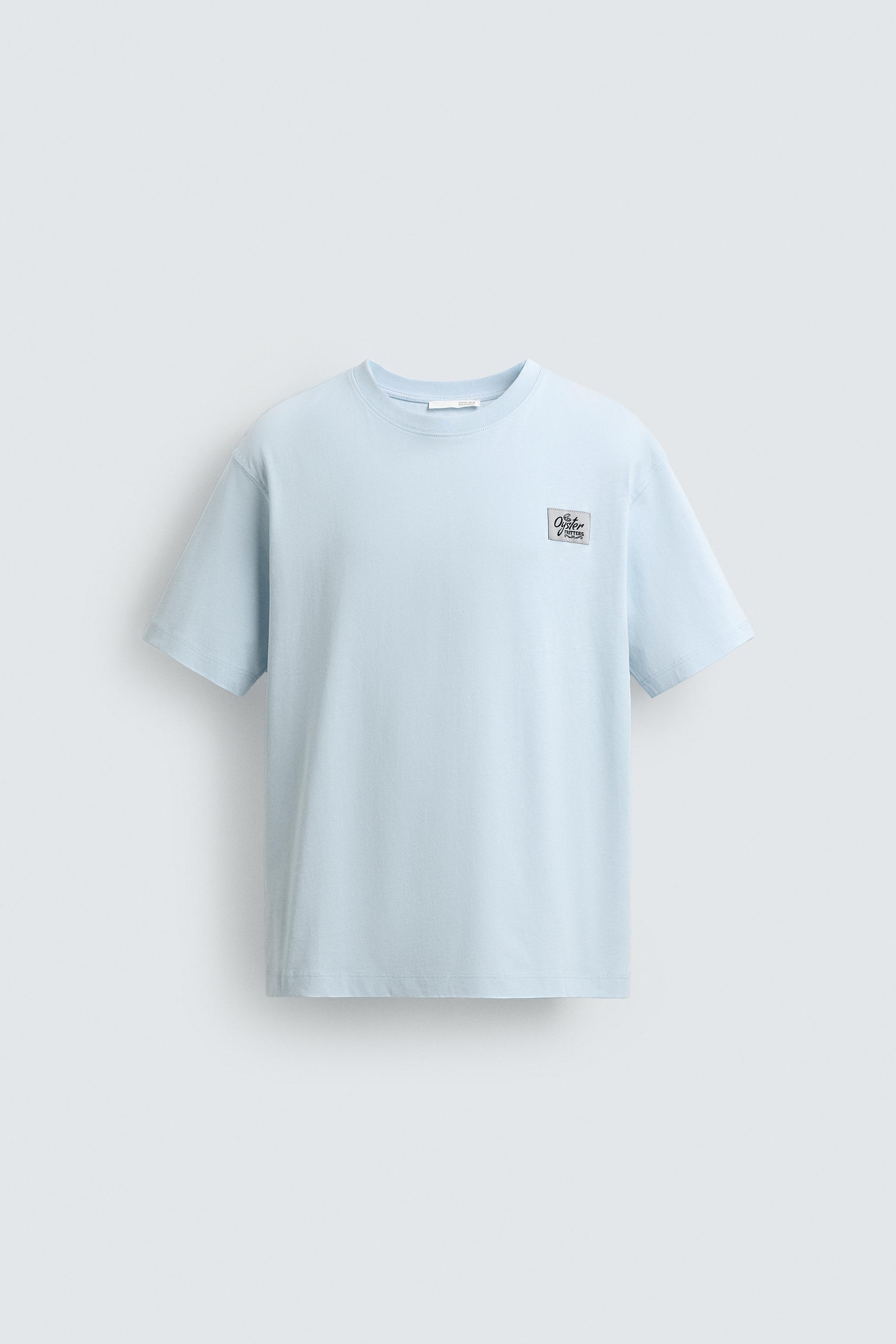CONTRAST PRINT PATCH T-SHIRT