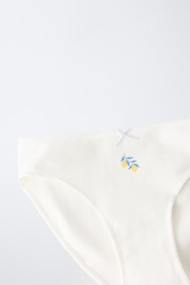 6-14 ANS/ LOT DE SIX CULOTTES CITRONS - Bleu / Blanc de Zara - Image 6