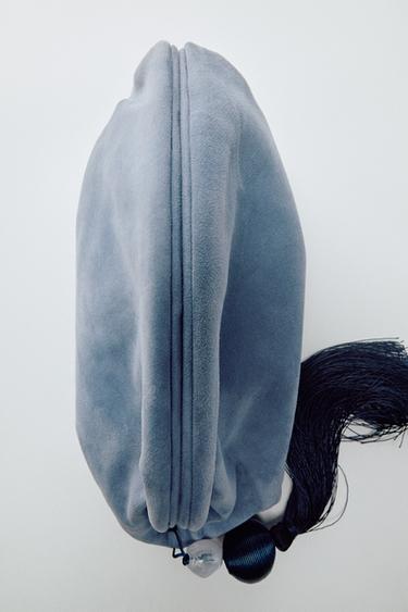ЗАМШЕВИЙ КЛАТЧ - Синій Zara