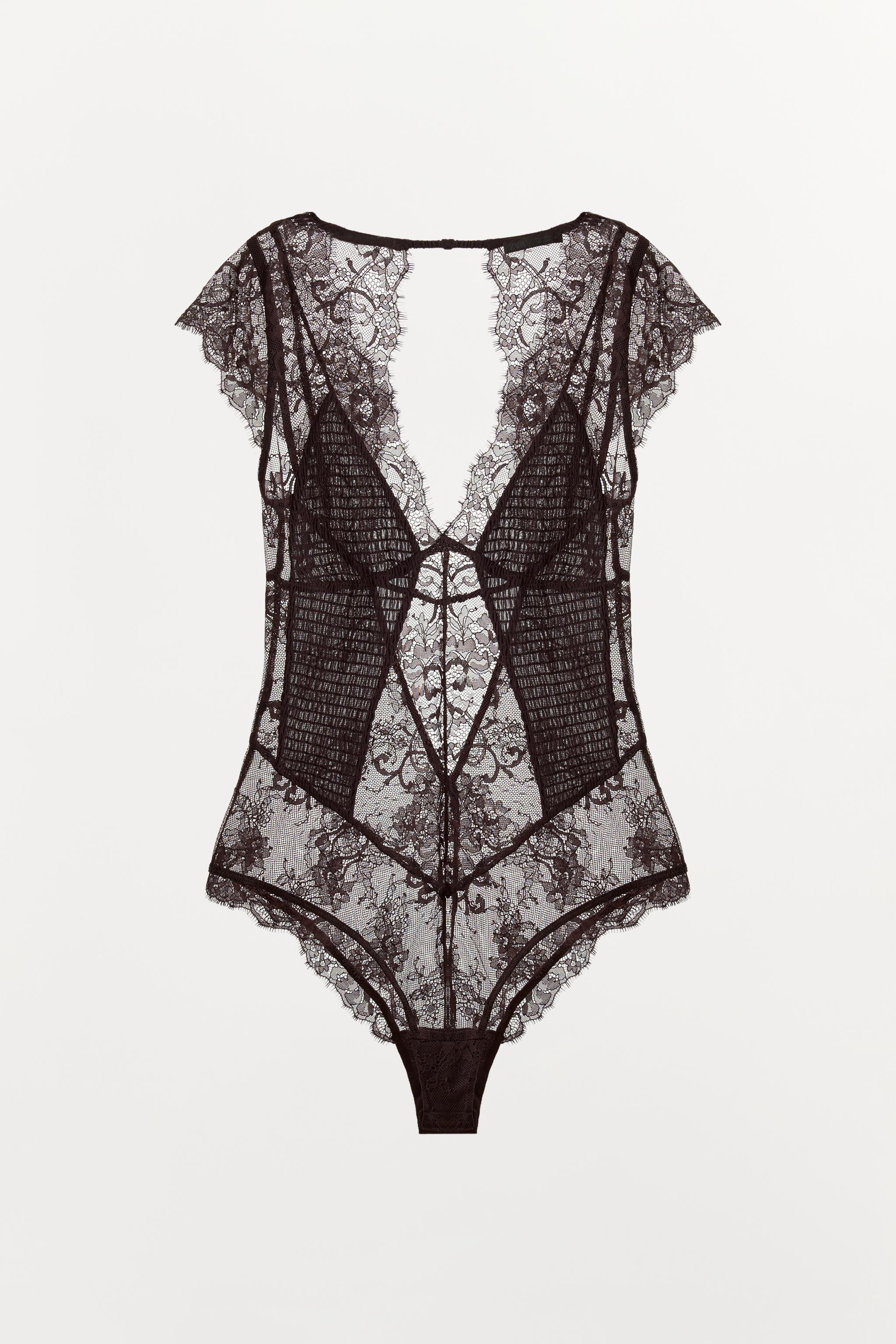 COMBINATION LACE BODYSUIT