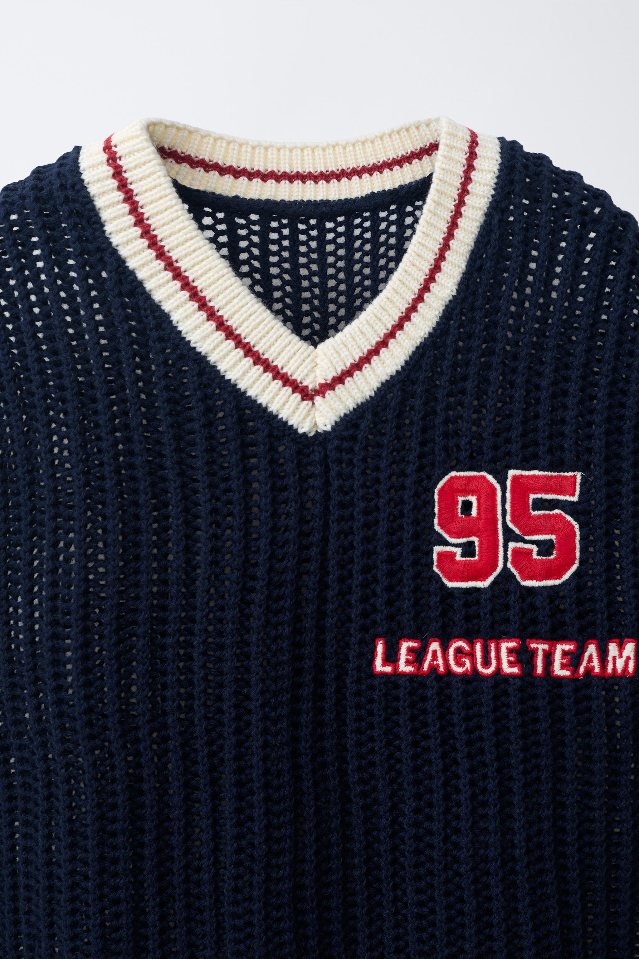 VARSITY FOOTBALL KNIT VEST