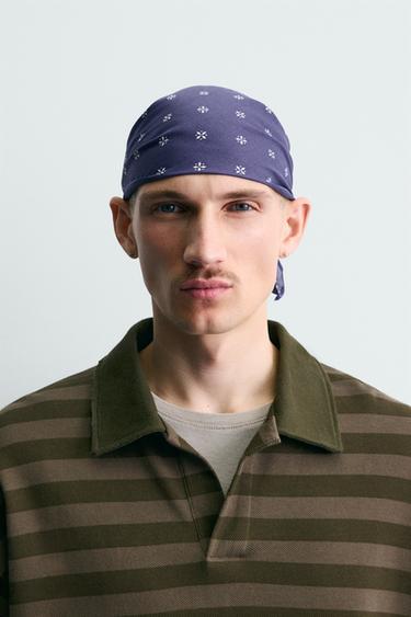 BANDANA ESTAMPADO PAISLEY - Azul de Zara - Imagen 0