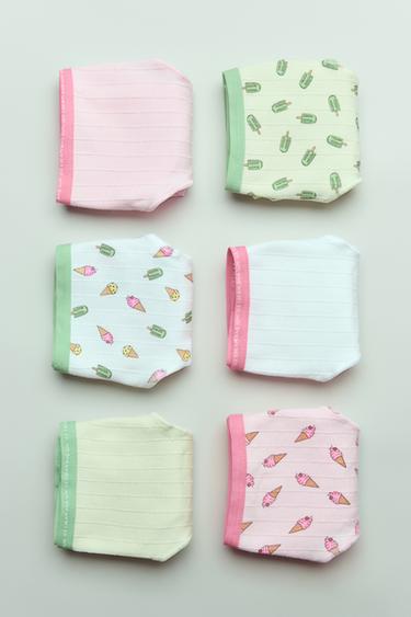 6-14 YRS/ SIX-PACK OF ICE CREAM BRIEFS - Multicoloured by Zara