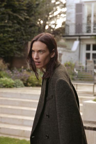 WOOL BLEND COAT WITH VENTS ZW COLLECTION - Brown marl by Zara