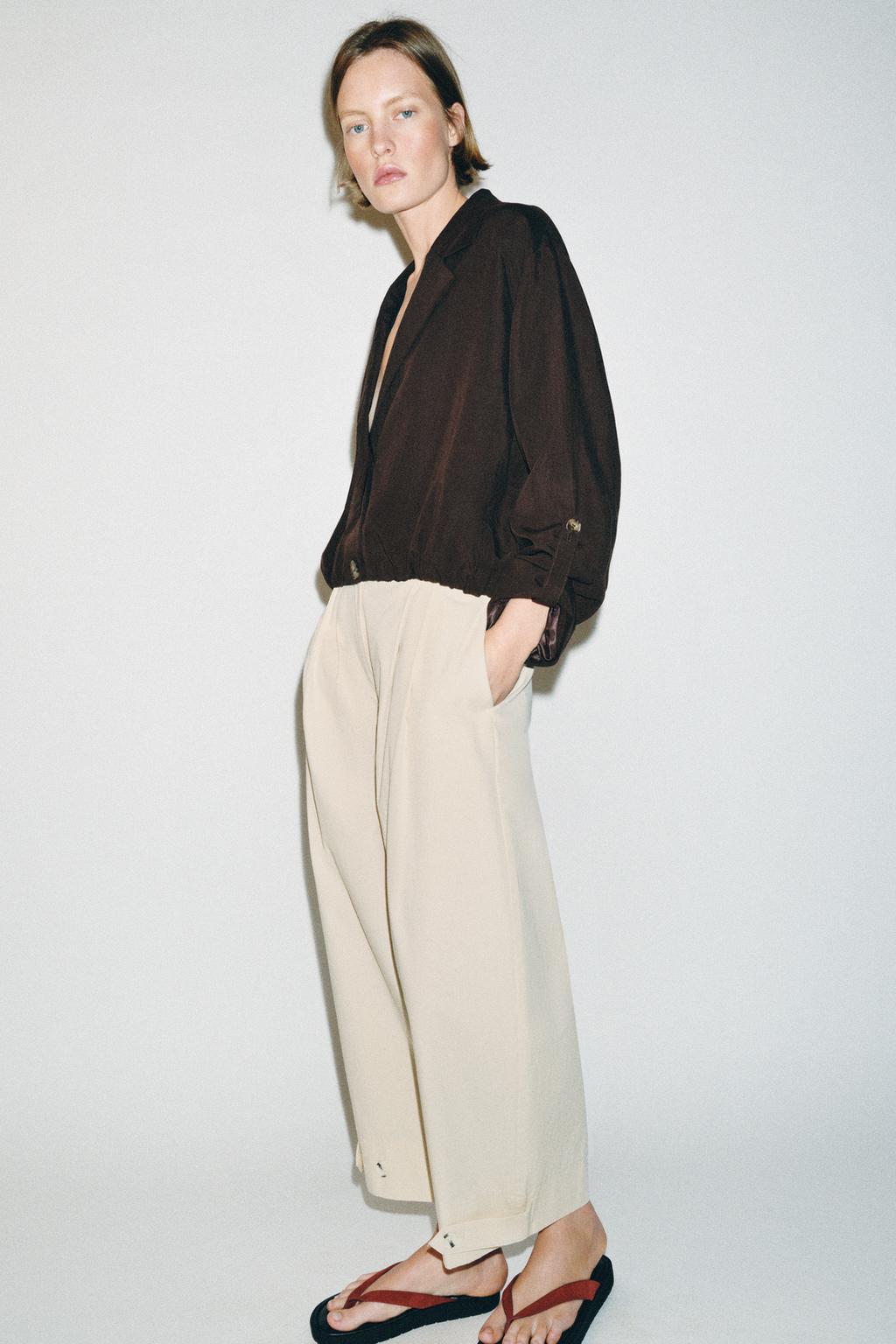 ELASTIC HEM CROPPED JACKET - image 2